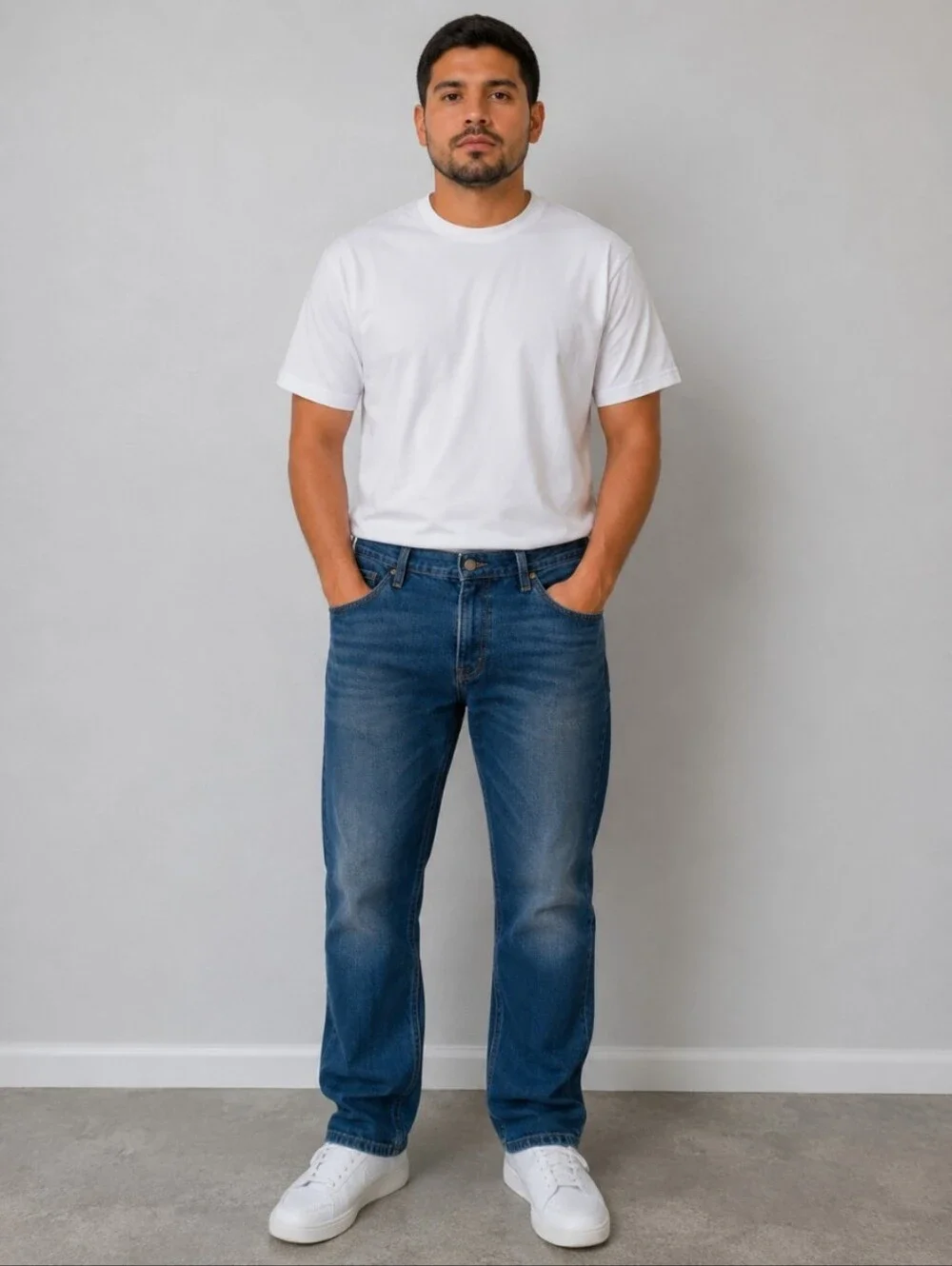 LEVI'S 505 Worn Broken In Stained Jeans 36